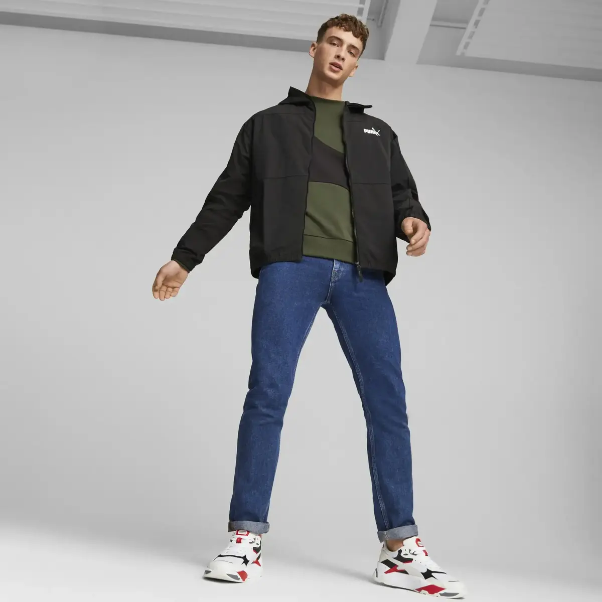 Puma Hooded Windbreaker Siyah Erkek Rüzgarlık