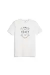 Puma Mens Graphıc Tee Emblem Beyaz Erkek Tişört