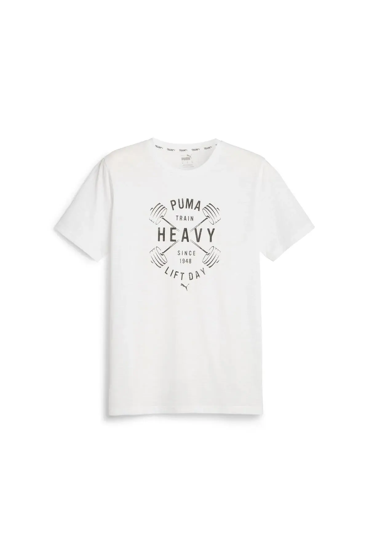 Puma Mens Graphıc Tee Emblem Beyaz Erkek Tişört