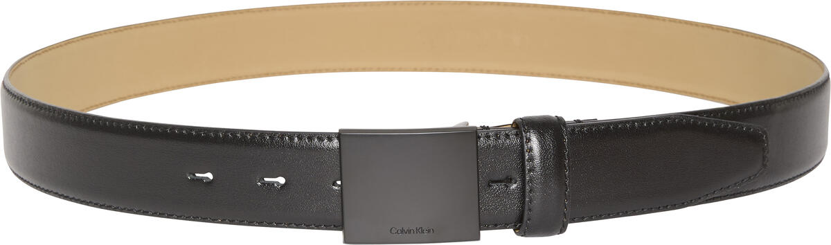 Calvin Klein TITLECASE PLAQUE BUCKLE 32MM Siyah Erkek Kemer Calvin Klein TITLECASE PLAQUE BUCKLE 32MM Siyah Erkek Kemer