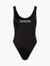 Calvin Klein SCOOP BACK ONE PIECE Kadın Siyah Mayo