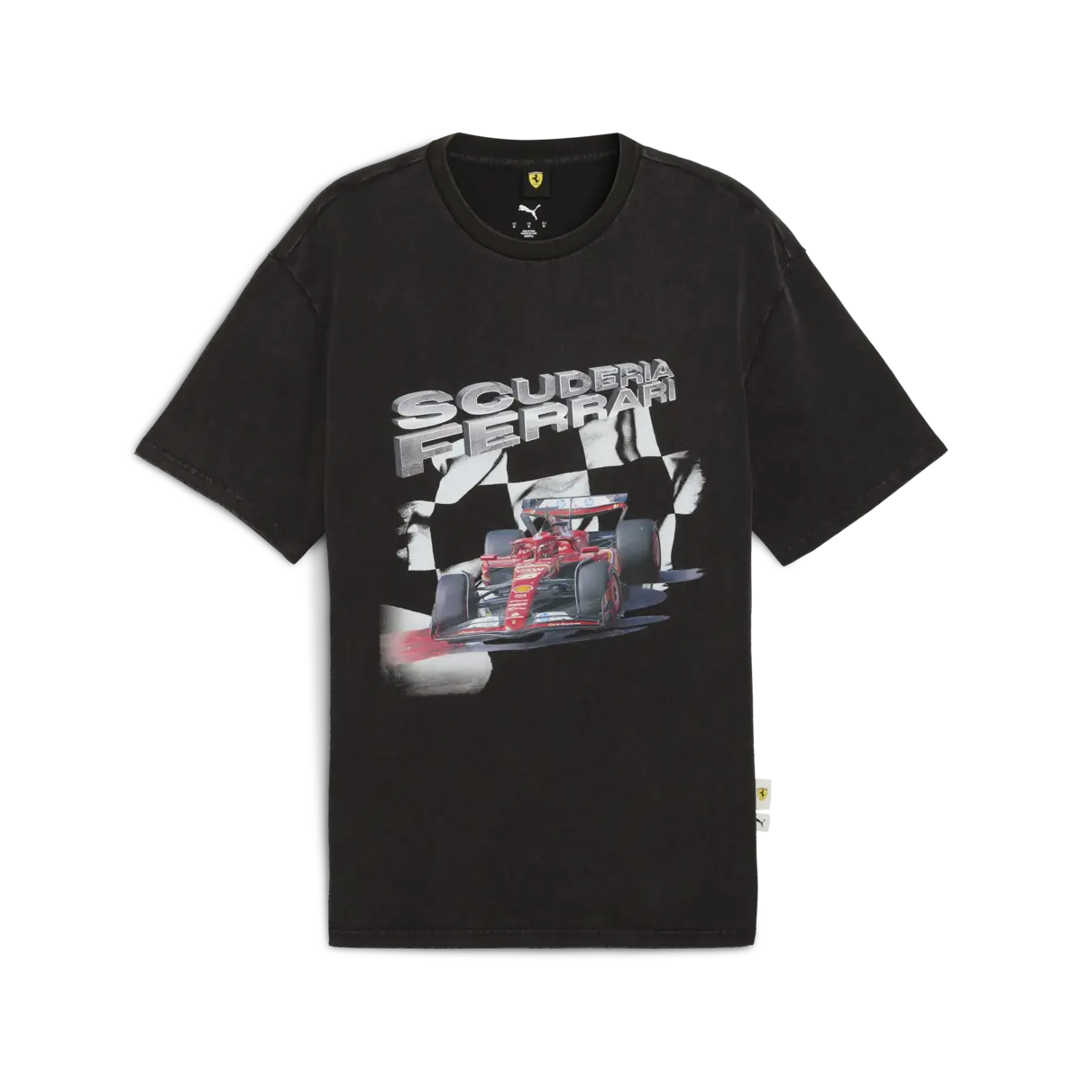 Puma Ferrari Graphic Tee II Siyah Erkek T-Shirt & Polo