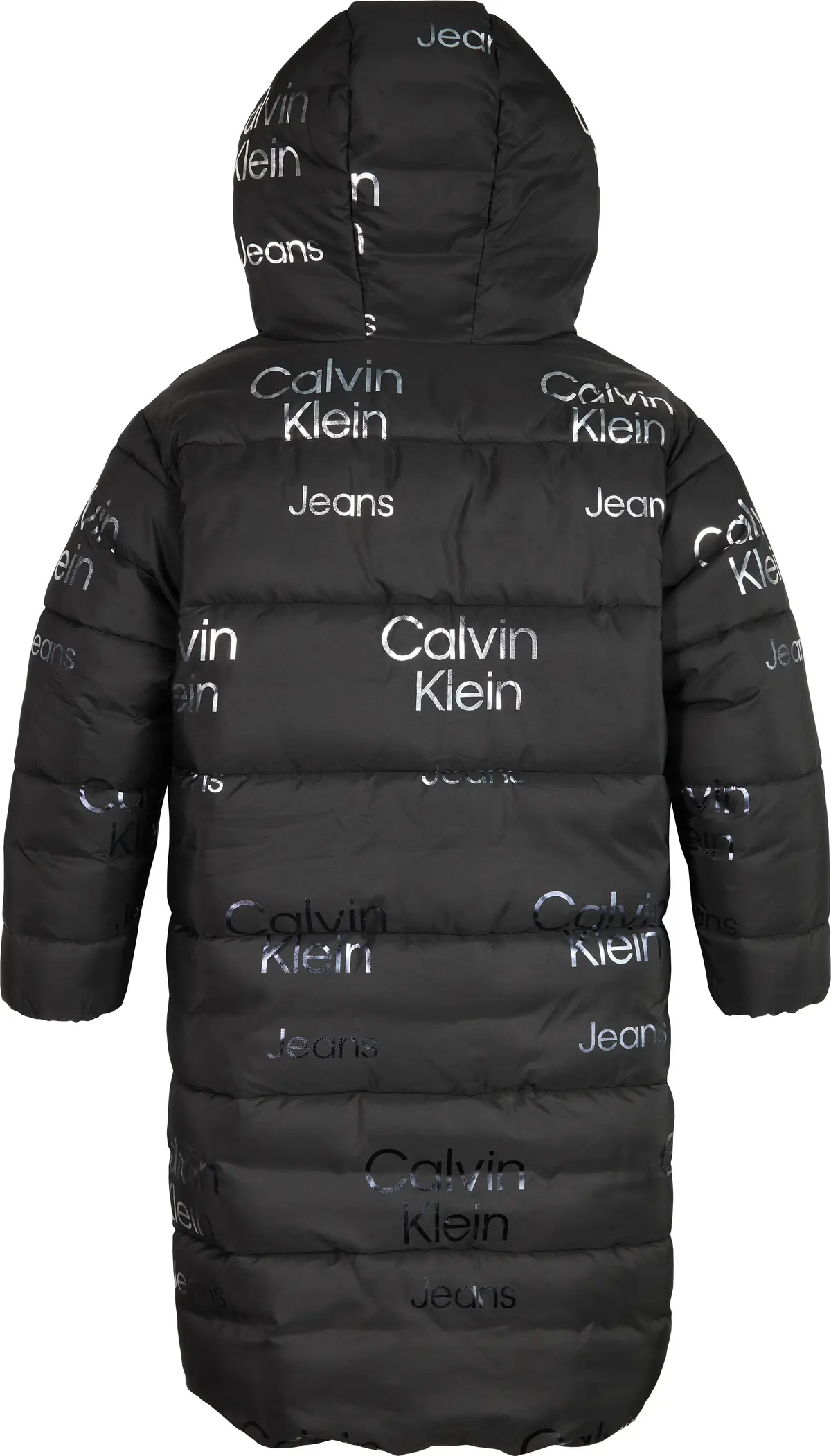 Calvin Klein GRADIENT LOGO LONGLI Kadın Siyah Şişme Mont