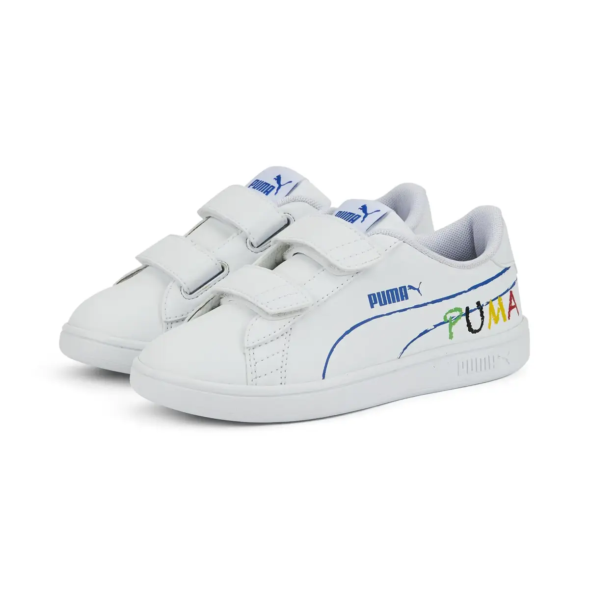 Puma Smash V2 Home School V Ps Beyaz Çocuk Çocuk Günlük Spor Ayakkabı