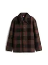 Tommy Hilfiger WOOL DBL FACE CHECK, 0M7 Kahverengi Erkek Ceket