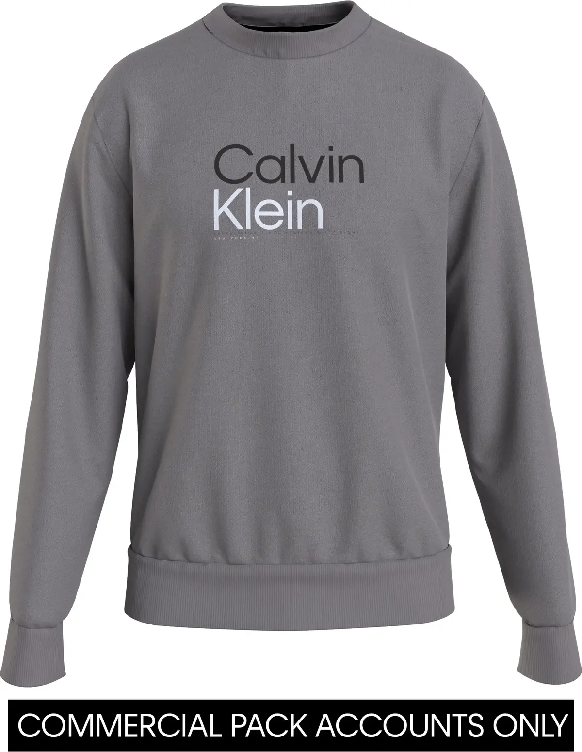 Calvin Klein MULTI COLOR LOGO SWE Erkek Gri Sweatshirt