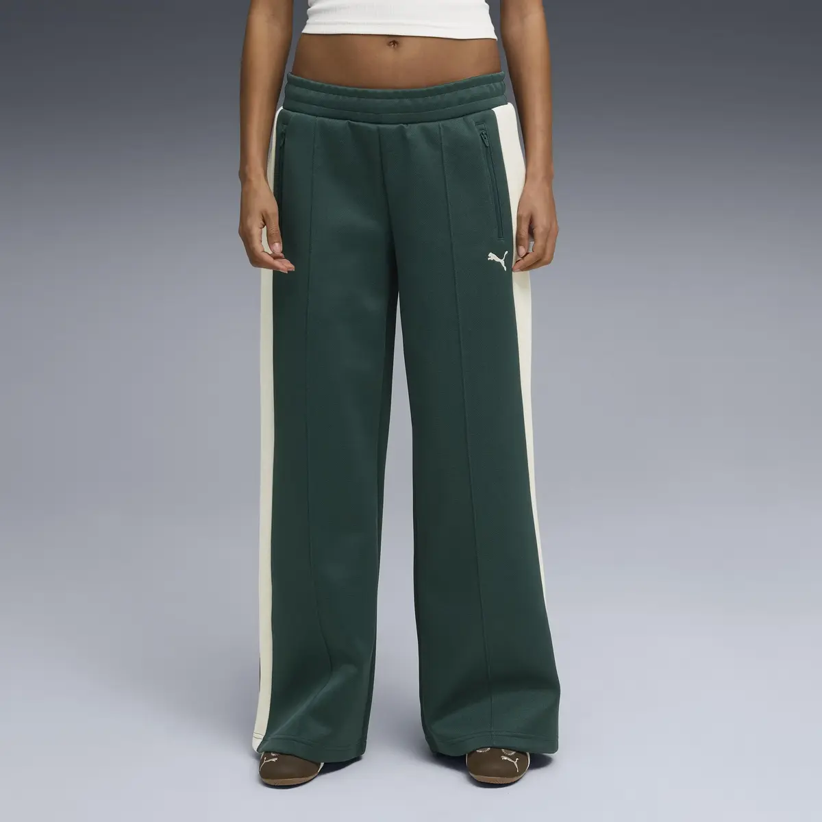Puma T7 Low Rise Track Pants Yeşil Kadın Eşofman Altı
