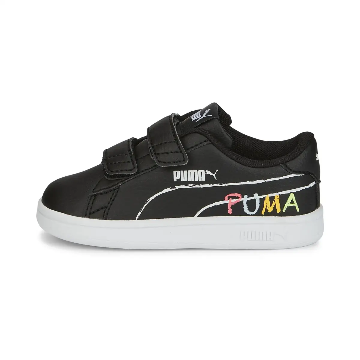Puma Smash V2 Home School V Inf Siyah Çocuk Çocuk Günlük Spor Ayakkabı