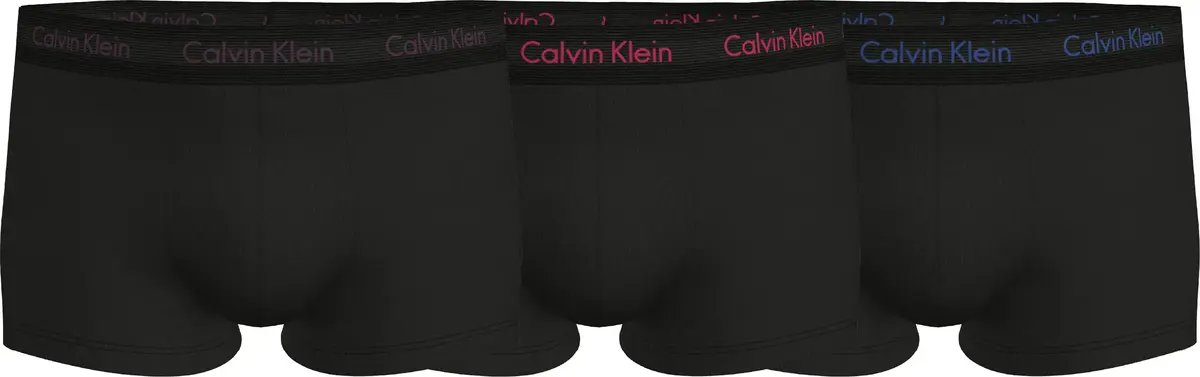 Calvin Klein LOW RISE TRUNK 3PK Erkek Siyah Boxer Set