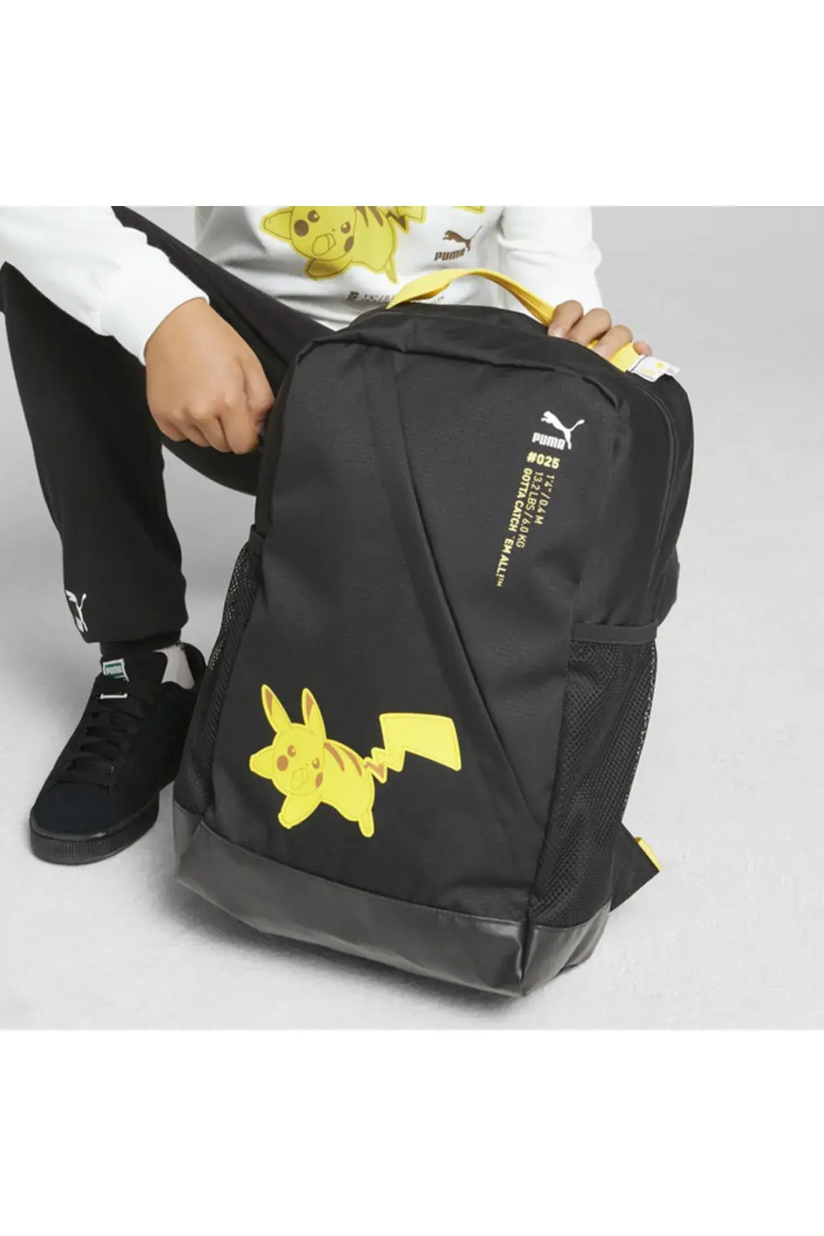 Puma X Pokemon Backpack Siyah Çocuk Sırt Çantası