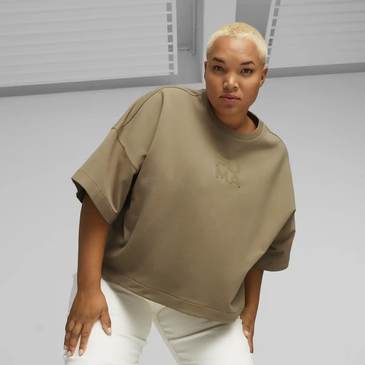 Puma INFUSE Relaxed Tee Yeşil Kadın T-Shirt