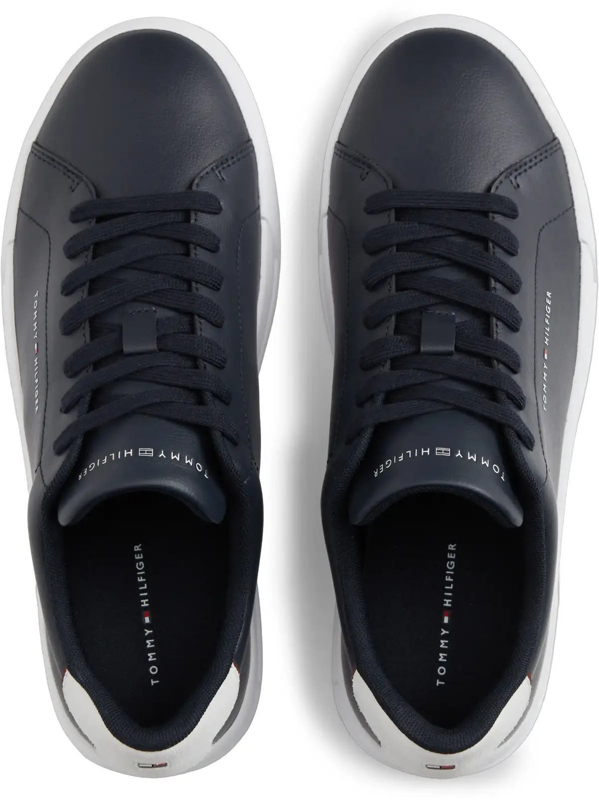Tommy Hilfiger TH COURT LTH DETAIL, DW5 Siyah Erkek Spor Ayakkabı & Sneaker
