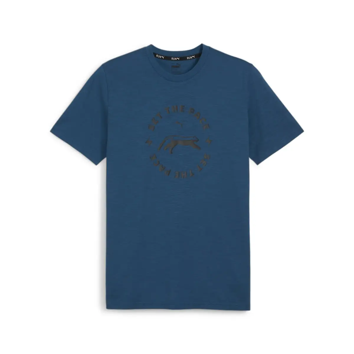Puma MEN’S GRAPHIC RUN SLOGAN TEE Q1 Lacivert Erkek T-Shirt