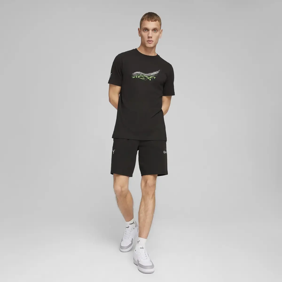 PUMA MAPF1 ESS Car Graphic Tee Siyah Erkek T-Shirt
