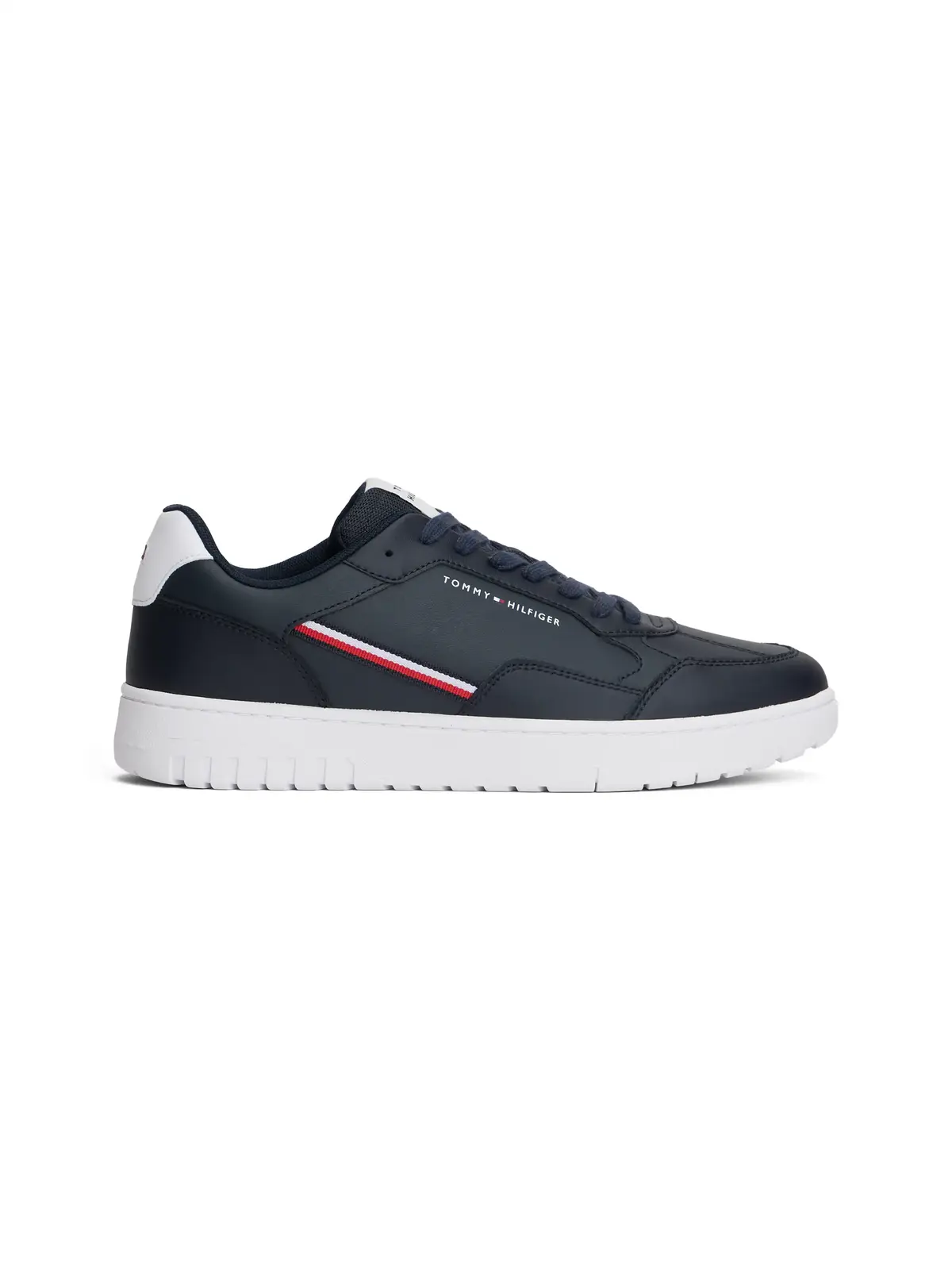 Tommy Hilfiger TH BASKET CORE STRIP Siyah Erkek Günlük Spor Ayakkabı