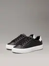 Calvin Klein VULC LACE UP TEXTURE, 0GS Siyah Kadın Spor Ayakkabı & Sneaker