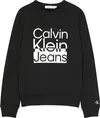 Calvin Klein BOX LOGO SWEATSHIRT Erkek Siyah Sweatshirt