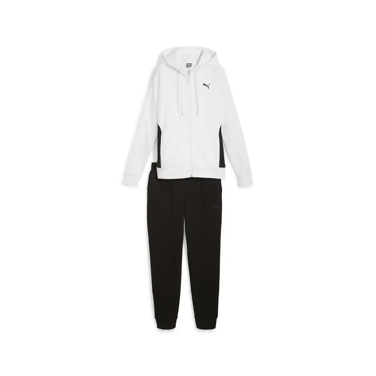Puma Classic Hooded Tracksuit FL Siyah Beyaz Eşofman Takımı