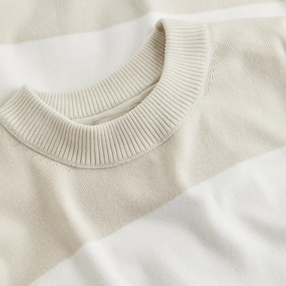 Calvin Klein COTTON CREW NECK SWE, PDH Krem Erkek Kazak