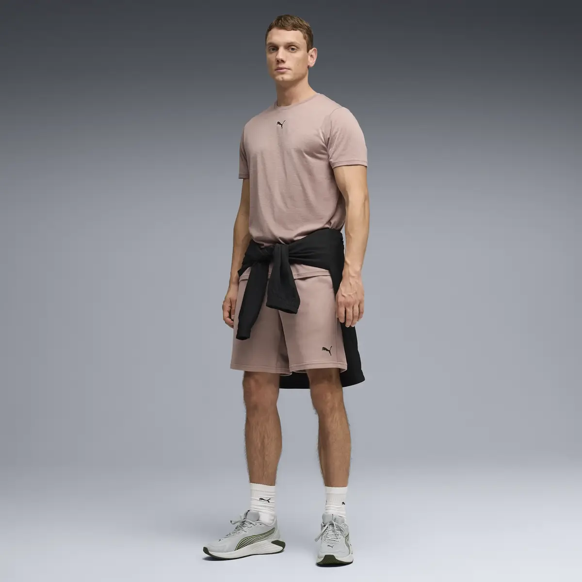 Puma ESSENTIALS HEATHER CAT Tee Açık Kahve Erkek T-Shirt