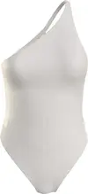 Calvin Klein ONE SHOULDER ONE PIE Kadın Beyaz Mayo