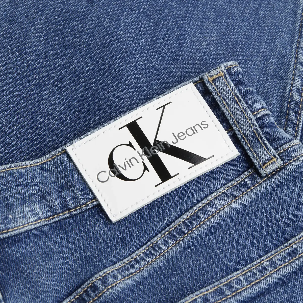 Calvin Klein AUTHENTIC SLIM STRAI Kadın Mavi Kot Pantolon
