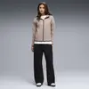 Puma EVOSTRIPE Full-Zip Hoodie DK Açık Kahve Kadın Kapüşonlu Sweatshirt