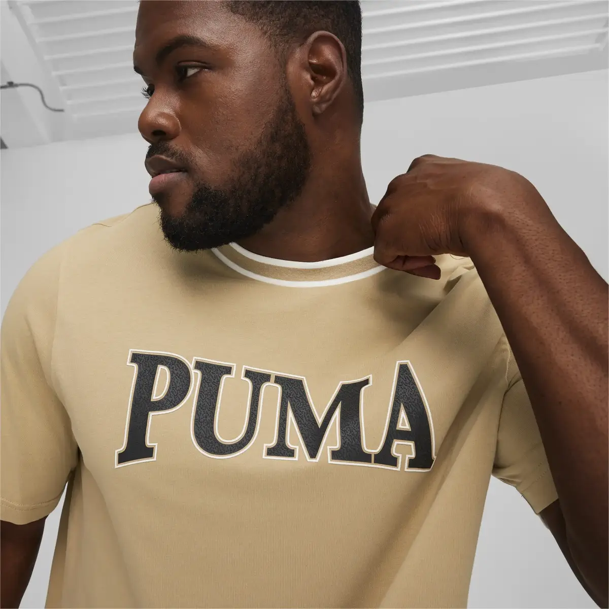 Puma SQUAD Big Graphic Tee Açık Kahve Erkek T-Shirt