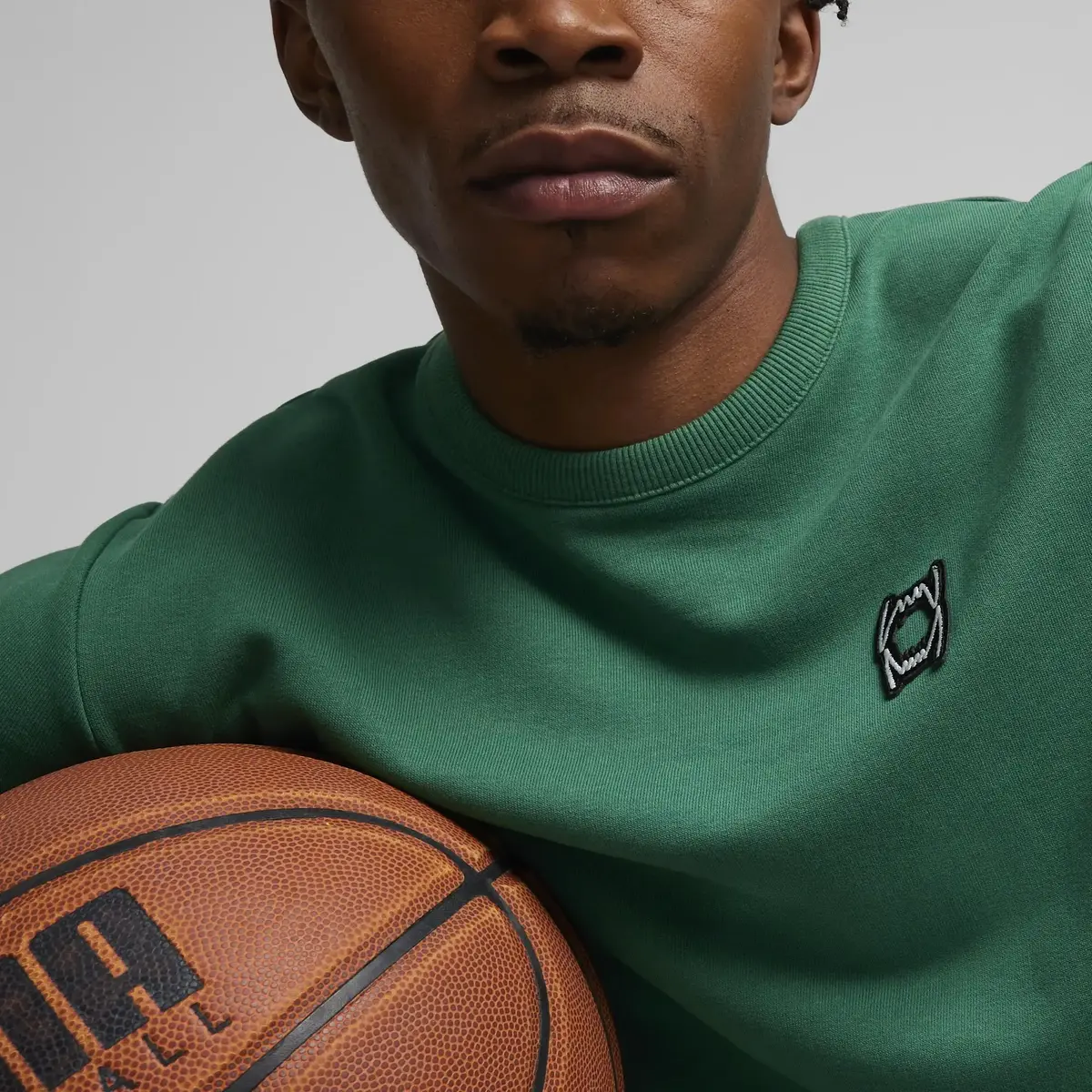 Puma Pivot Crewneck Erkek Yeşil Sweatshirt