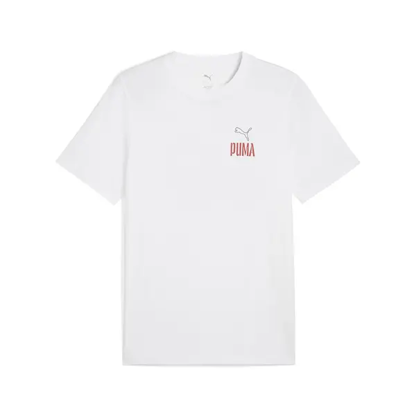 PUMA WARDROBE ESS Graphic Tee Beyaz Erkek T-Shirt