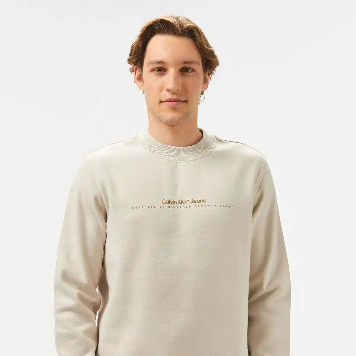 Calvin Klein Kahverengi Erkek Sweatshirt & Hoodie Calvin Klein Kahverengi Erkek Sweatshirt & Hoodie