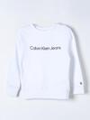 Calvin Klein INST. LOGO REGULAR C, YAF Beyaz Çocuk Sweatshirt