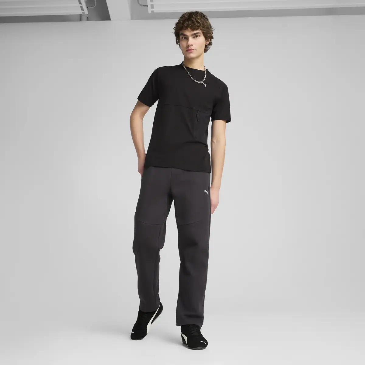 PUMATECH Pocket Tee Siyah Erkek T-Shirt