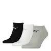 Puma Puma Sneaker-V 3P Gri-Beyaz- Siyah Unisex Çorap