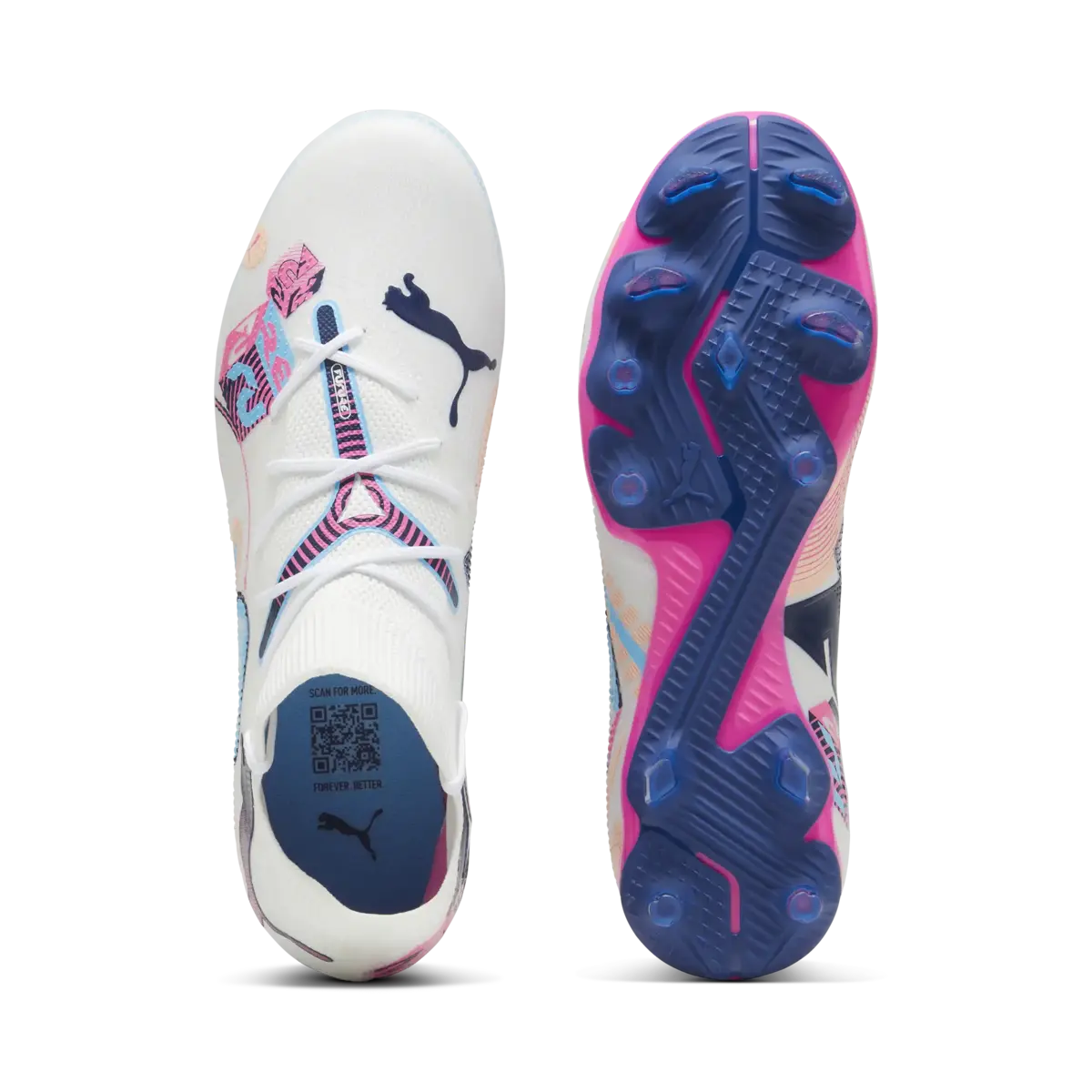 Puma FUTURE 7 MATCH VOL. UP FG/AG Beyaz Unisex Krampon