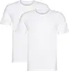 Calvin Klein 2P S/S CREW NECK Erkek Beyaz T-Shirt