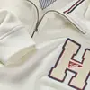 Tommy Hilfiger TJM 1/4 ZIP TOWEL PA, YAC Beyaz Erkek Sweatshirt