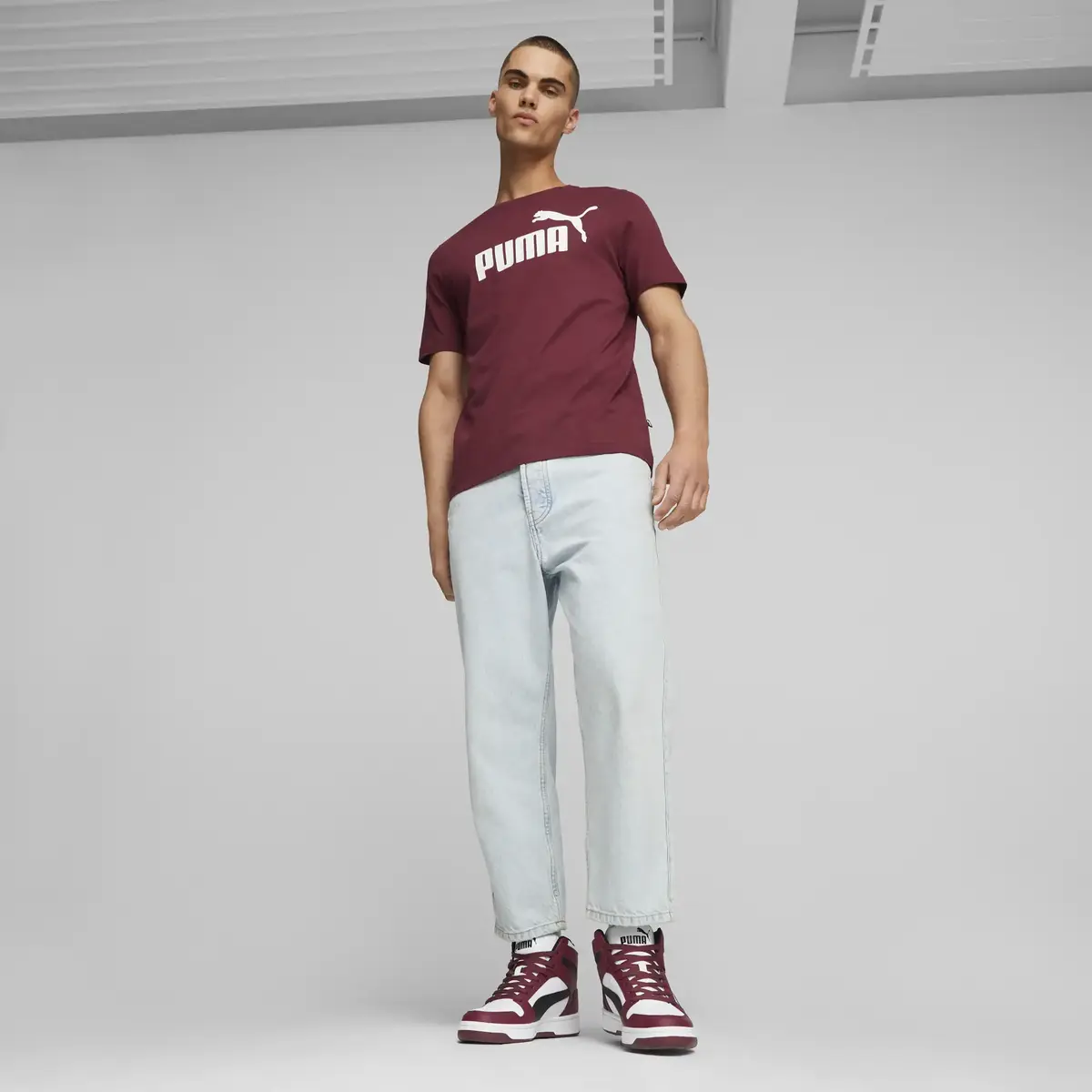 Puma Rebound LayUp SL Bordo Erkek Spor Ayakkabı