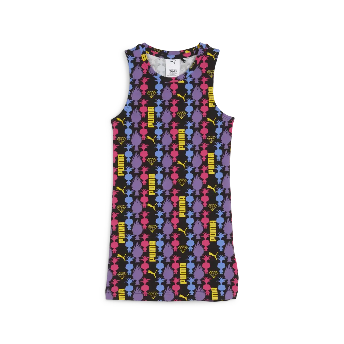 PUMA PUMA X TROLLS Dress PUMA Black Siyah Kız Çocuk Elbise