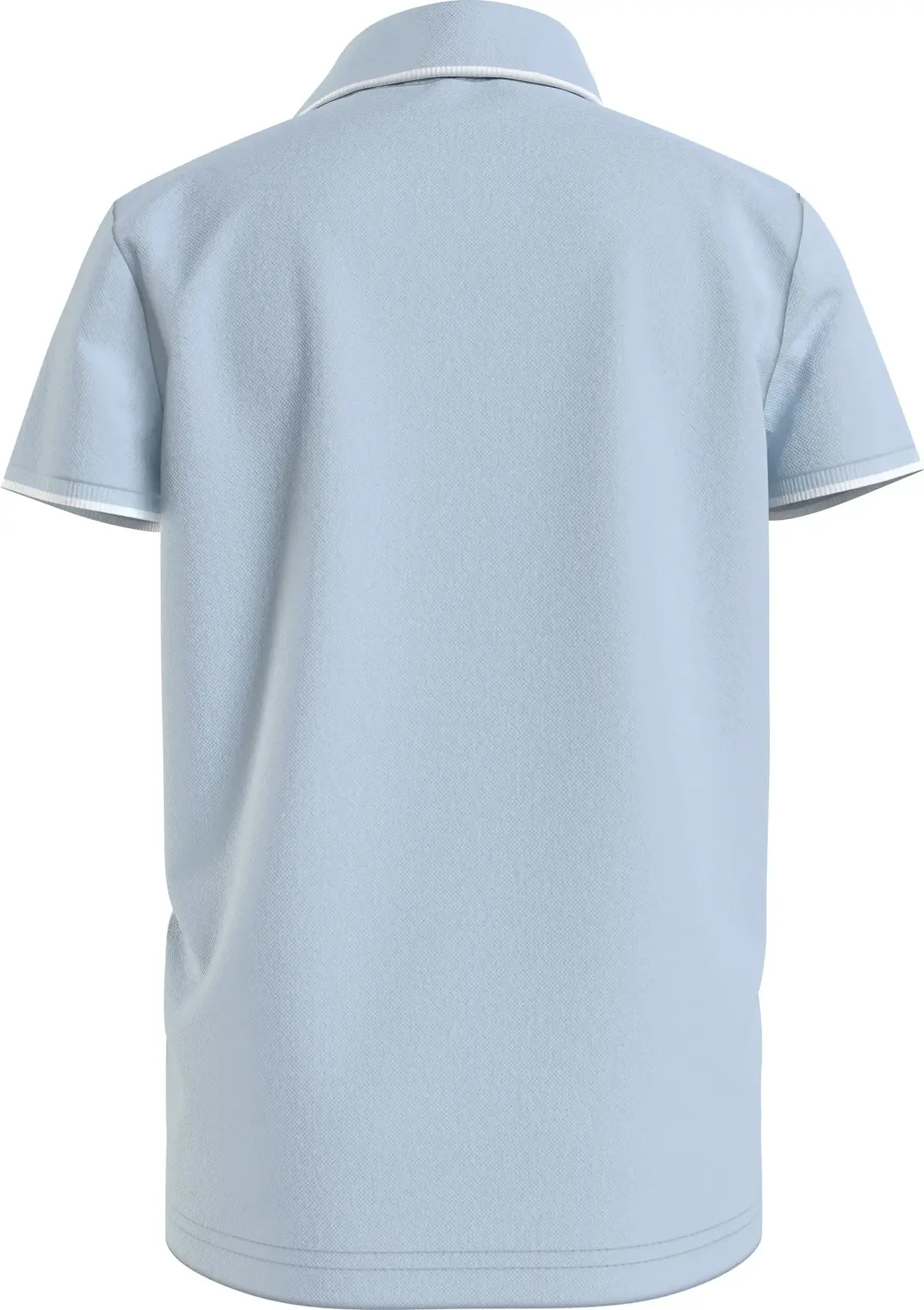 Calvin Klein MONOGRAM TIPPING FIT Erkek Mavi Polo T-Shirt