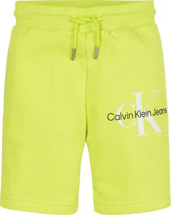 Calvin Klein GLOW IN THE DARK LOG Erkek Sarı Şort