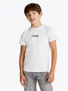 Tommy Hilfiger MONOTYPE STRIPED REG, YBR Beyaz Erkek Çocuk T-Shirt & Polo