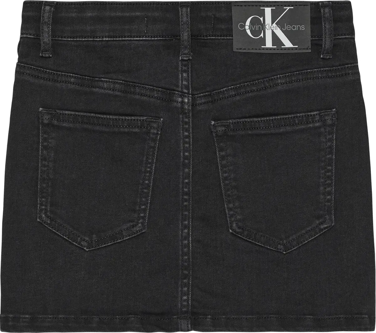Calvin Klein STRAIGHT SKIRT WASHE Kadın Antrasit Etek