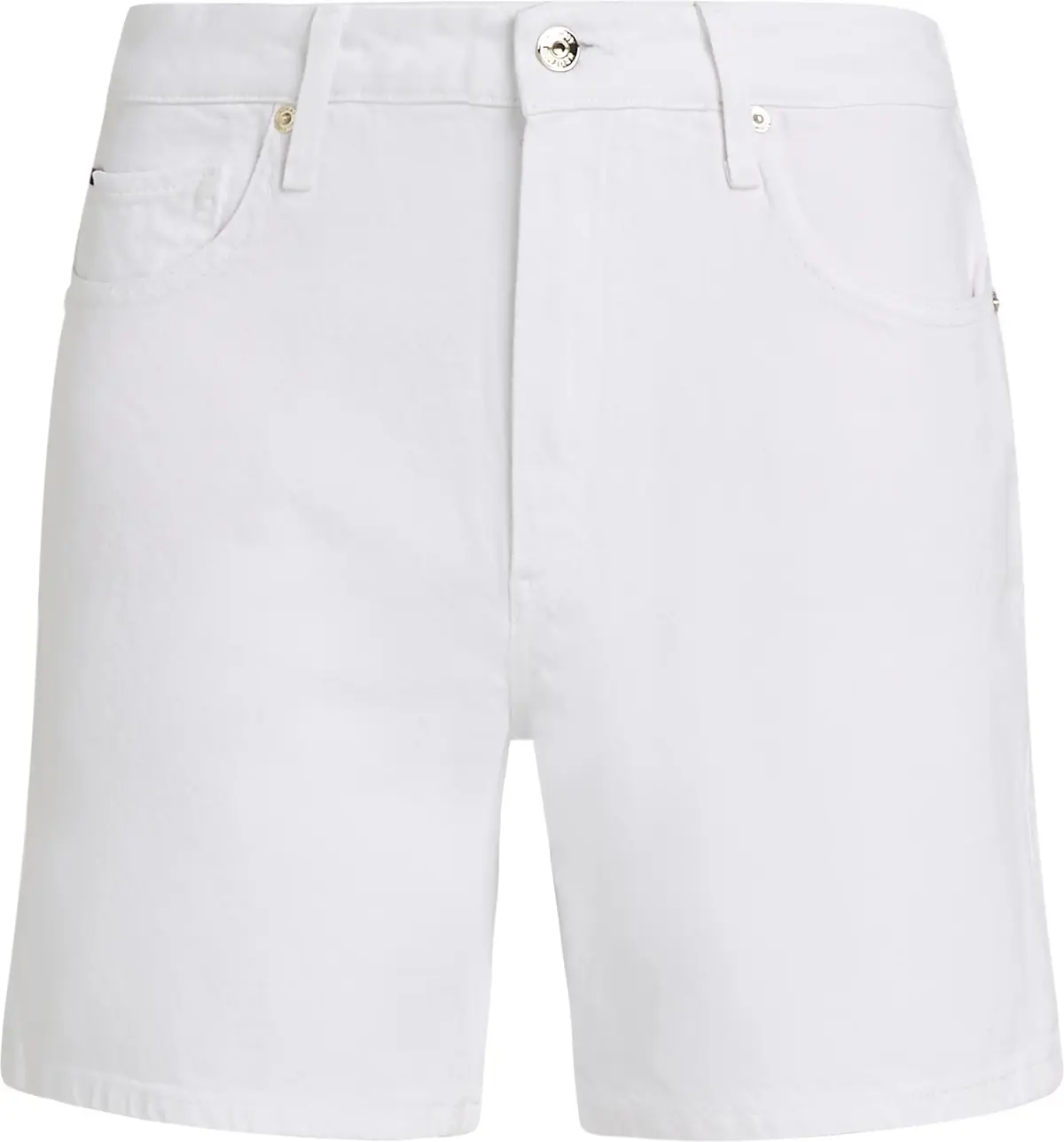 Tommy Hilfiger DNM STRAIGHT SHORT R, YCF Beyaz Kadın Şort