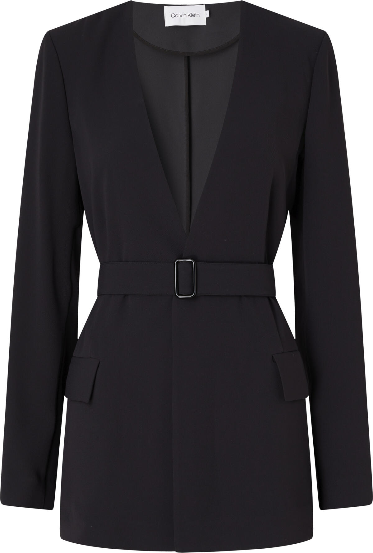 Calvin Klein STRUCTURE TWILL BLAZ Kadın Siyah Blazer