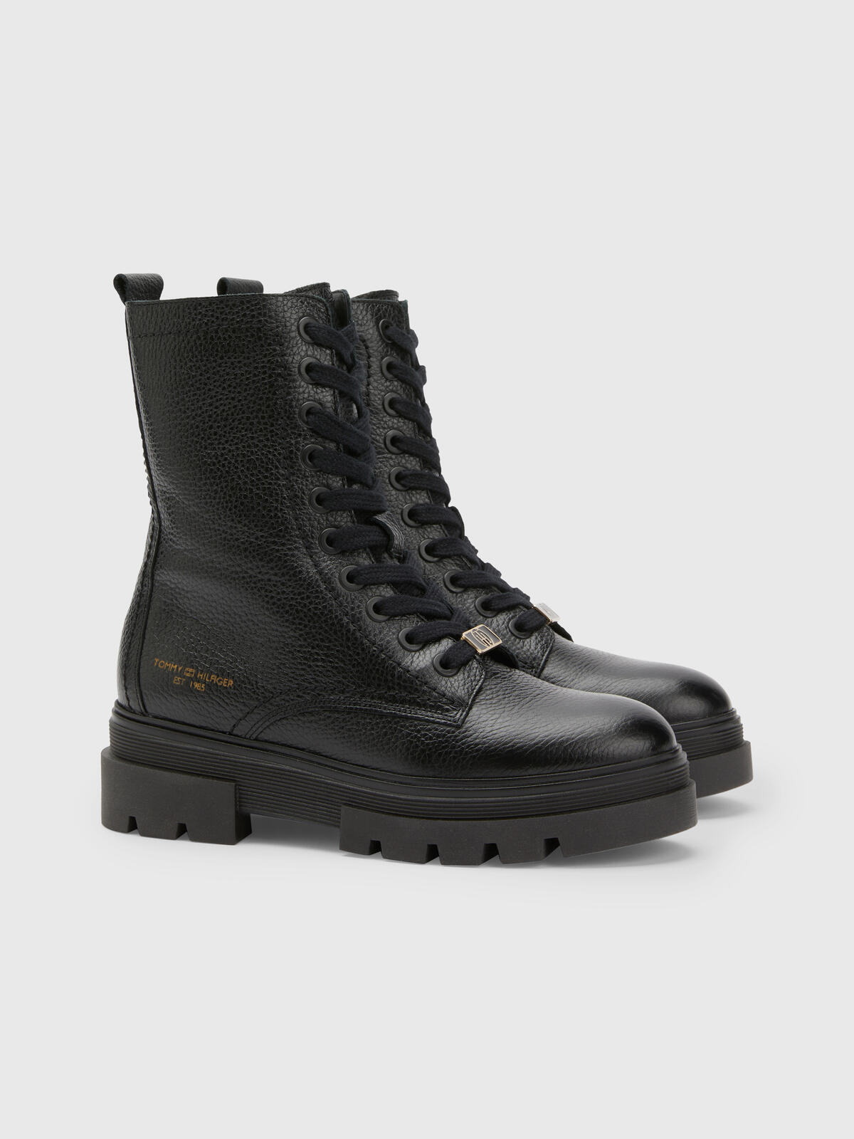 Tommy Hilfiger MONOCHROMATIC LACE U Kadın Siyah Bot
