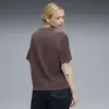 Puma ESS ELEVATED Velour Tee Mor Kadın Kadife T-shirt