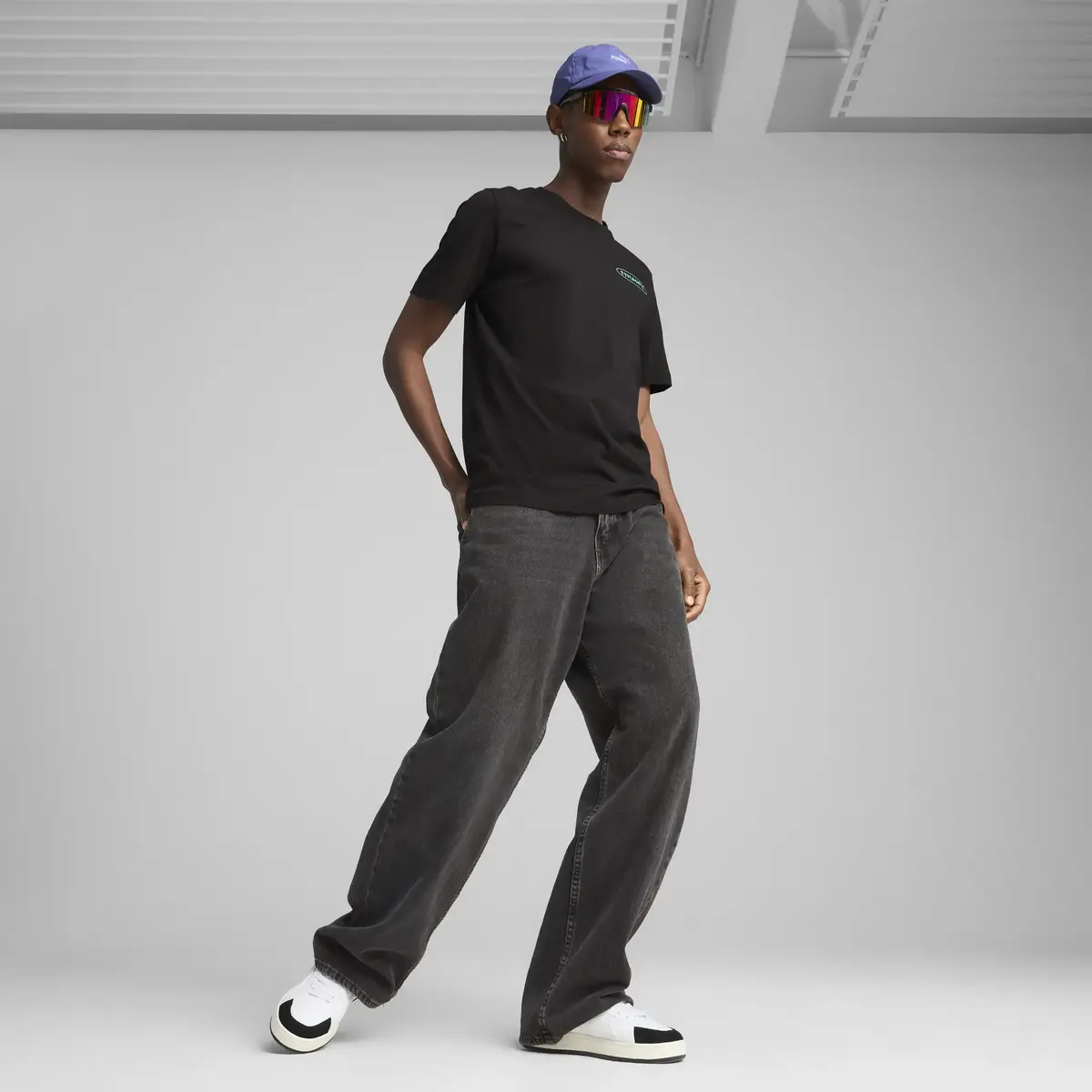 Puma GRAPHICS 3 Circles Tee Siyah Erkek T-Shirt & Polo
