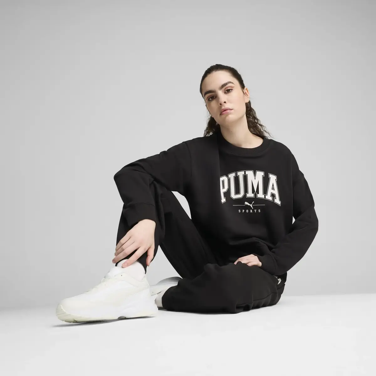 Puma SQUAD Crew TR Siyah Kadın Sweatshirt