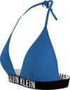 Calvin Klein TRIANGLE-RP Kadın Mavi Bikini Üstü
